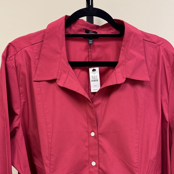 Talbots Rust Colored Button-Up Blouse - Picture 3 of 8